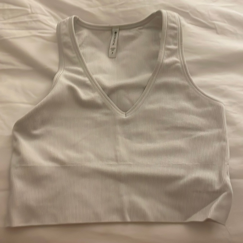 Size small cropped athletha tank